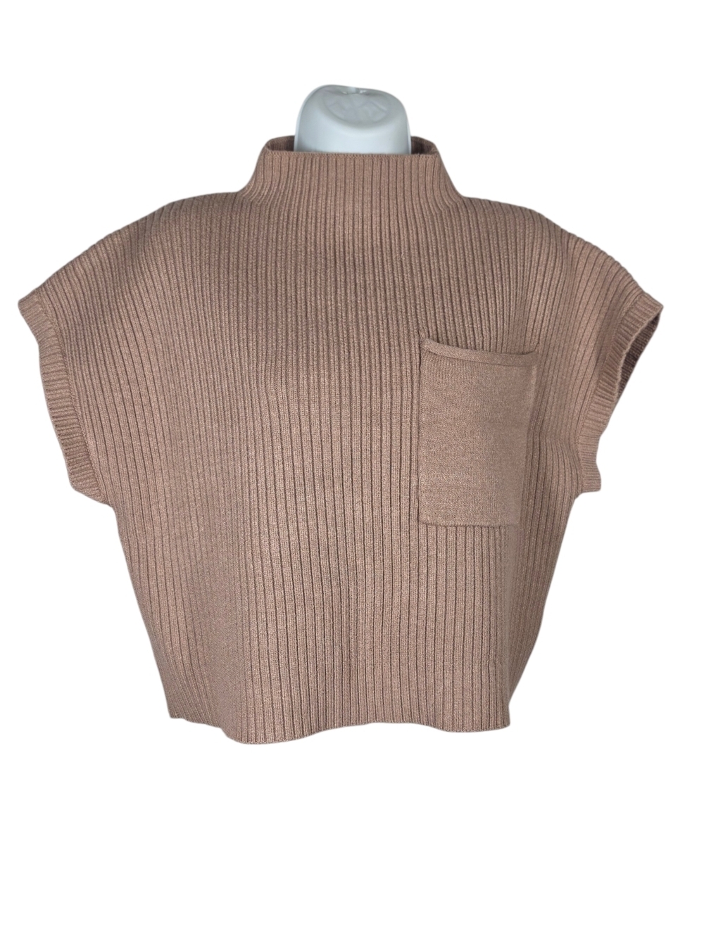 entro RIBBED MOCK NECK SWEATER